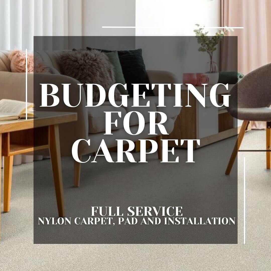 Dreaming of new carpet for your home this fall &amp; winter to keep warm? 🍂 Here&rsquo;s how to budget for carpet. Our full service team can help from selection to installation. Stop by the showroom or schedule a #freeestimate 
#shoplocal #newcarpet