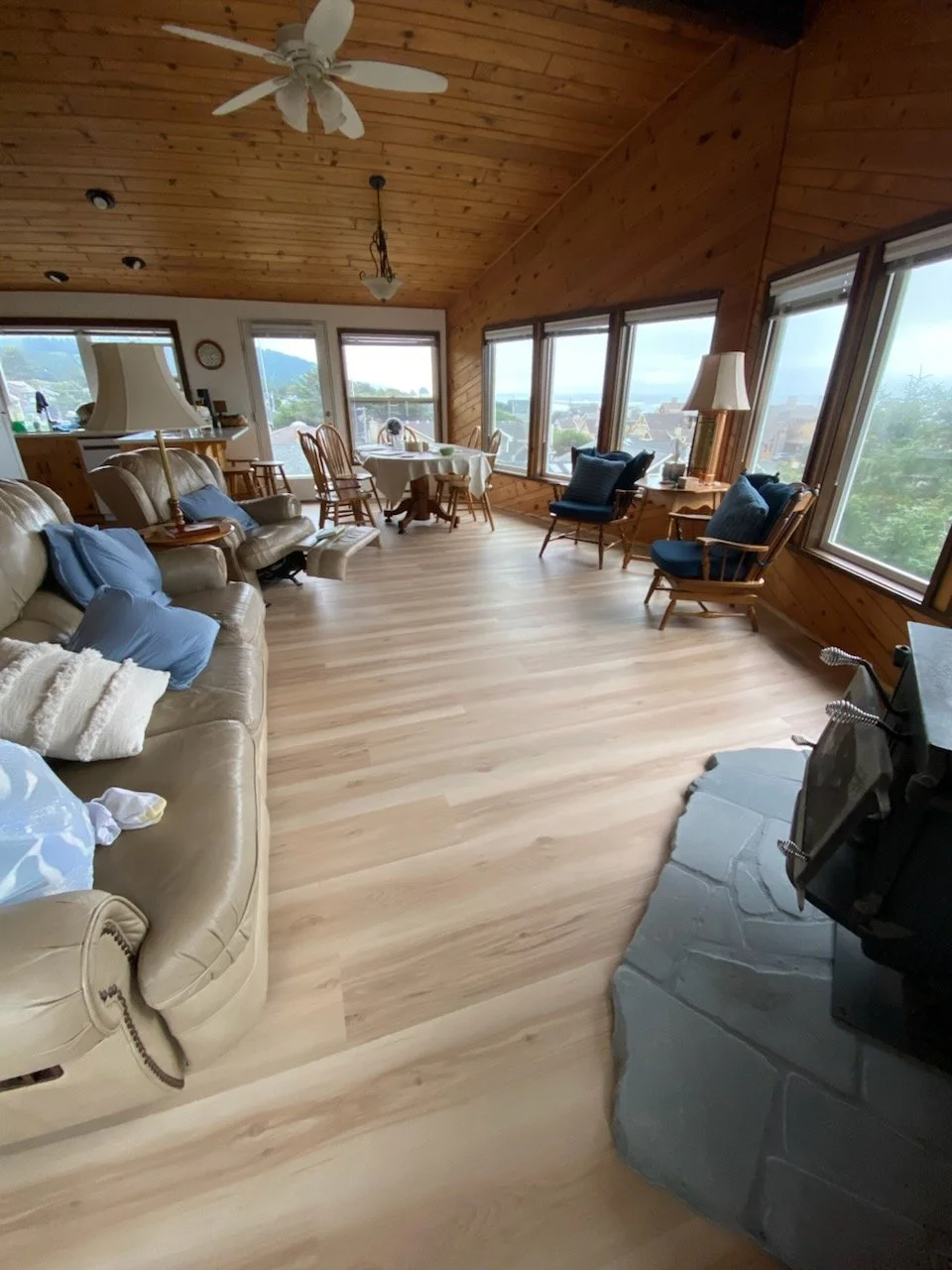 Luxury Vinyl Beach Install