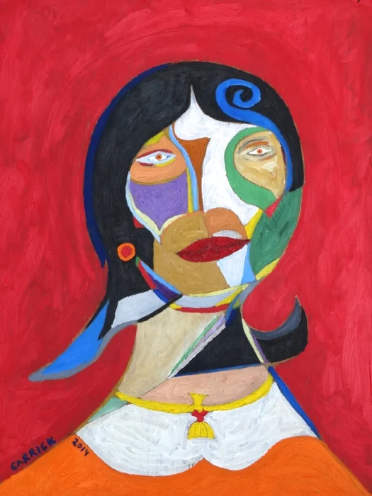 Katya | BJ Carrick | Oil on Reclaimed Wood
