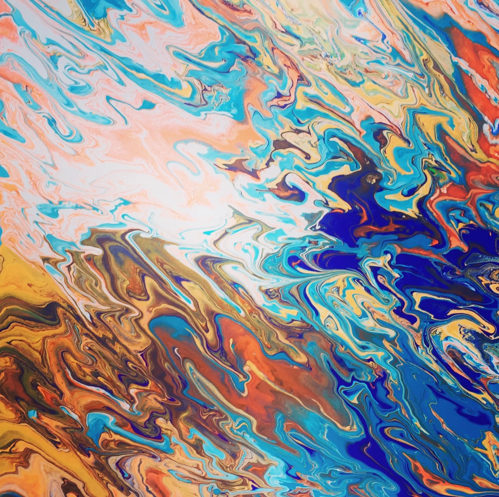Difficult Roads Often Lead to Beautiful Destinations | Erin McGrath Rieke | Acrylic on Canvas | 20x20