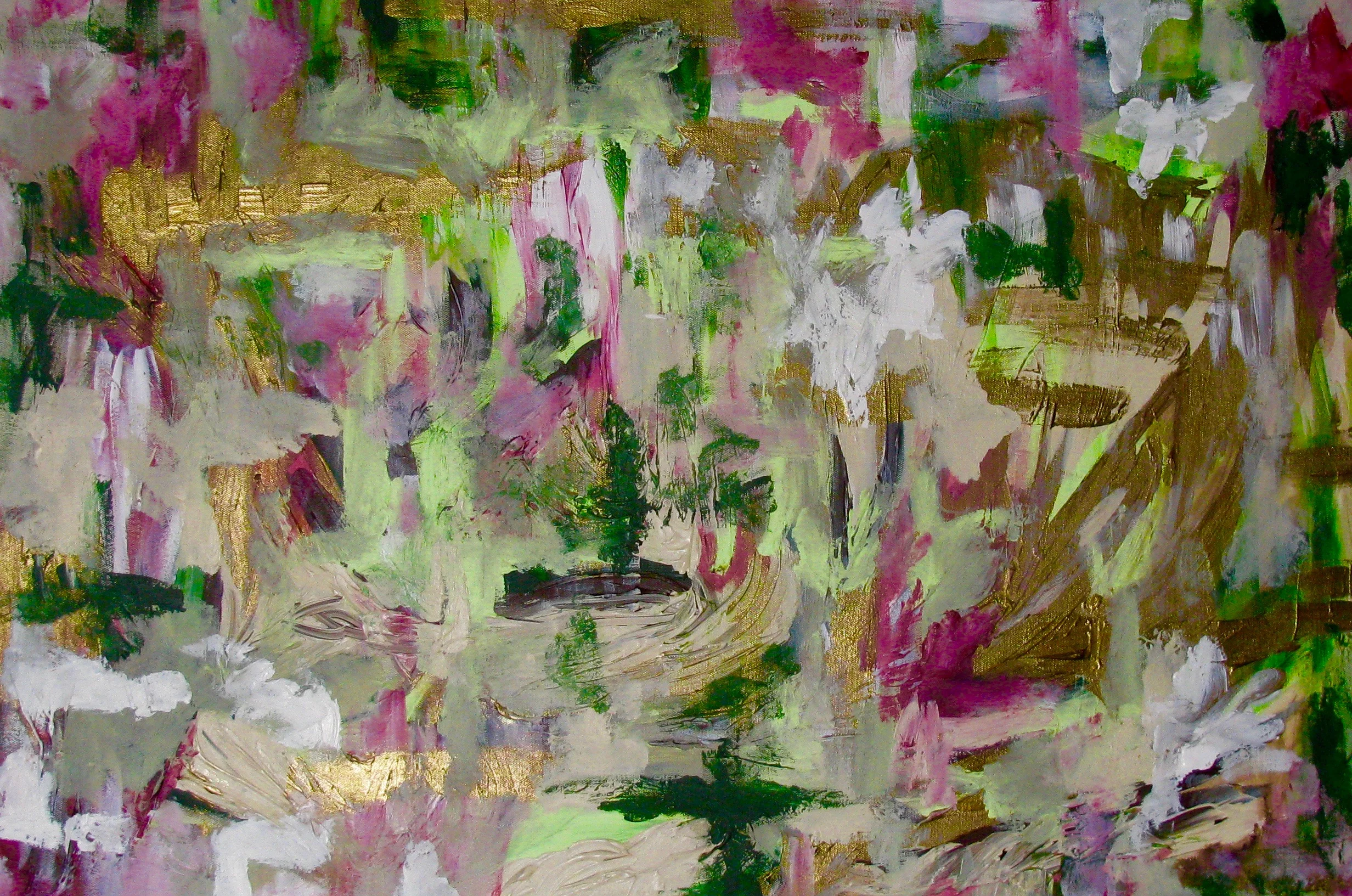 Paint My Spirit Gold | Acrylic on Canvas | 24x36 | SOLD