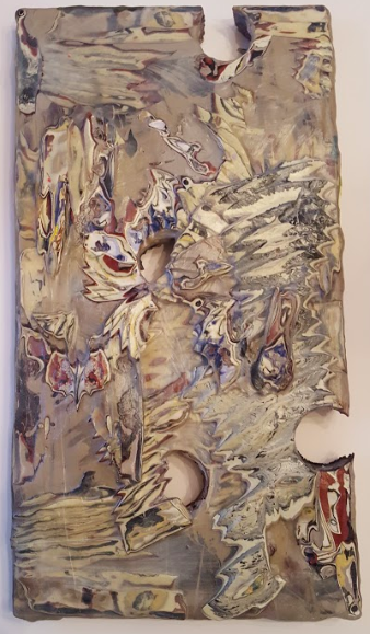 SAMPLING THE INVISIBLE | ACRYLIC ON WOOD |9.5X18