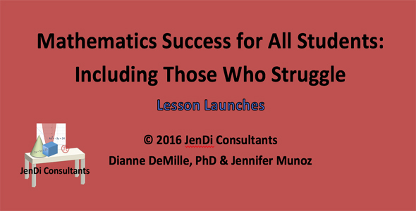 Mathematics Success for All Students: Including Those Who Struggle Lesson Launches A Lesson Launch, Warm Up, or other class starter often begins a lesson with a real-life problem to set the stage of what will be learned in the lesson. Word problems have always been considered the most difficult part of teaching and learning mathematics at any grade level. Included in these Lesson Launches are practical situations or word problems. Download for $8 .00