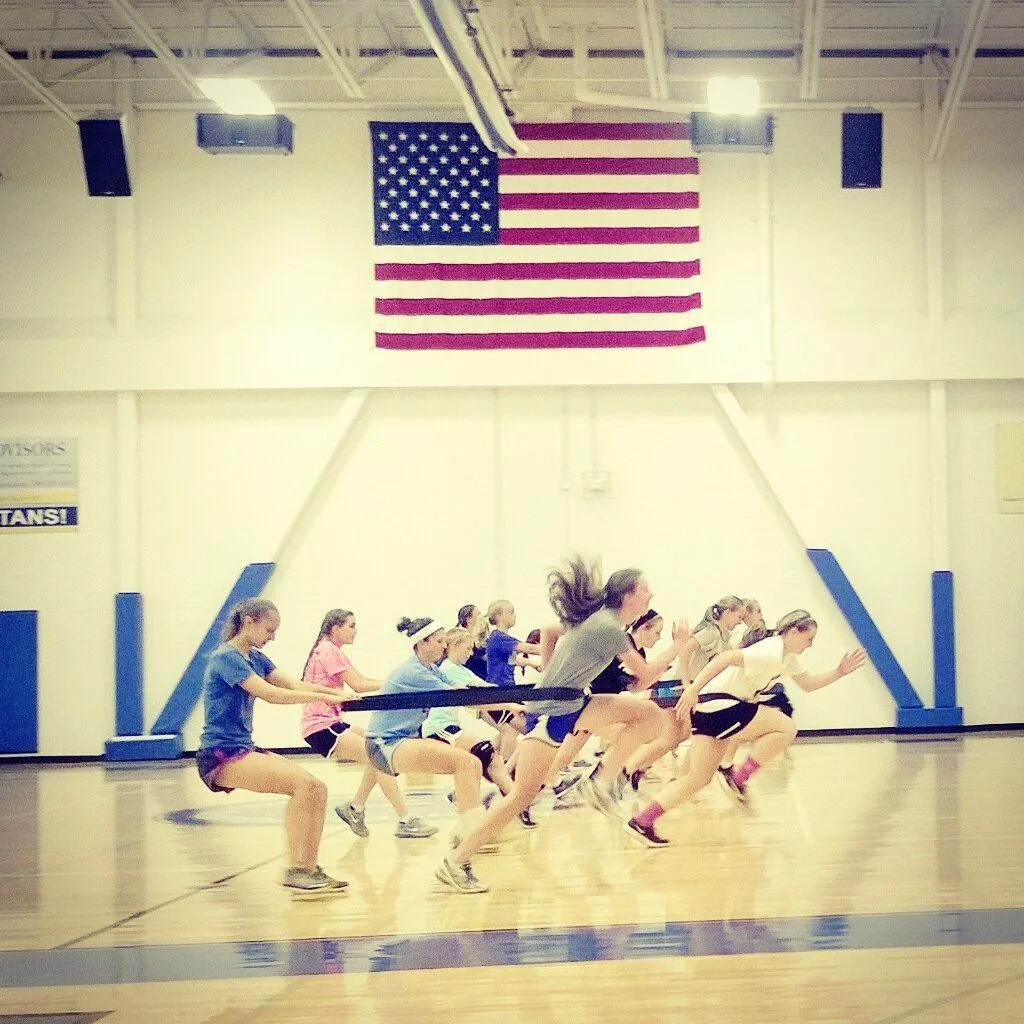 Spartans beginning the journey.