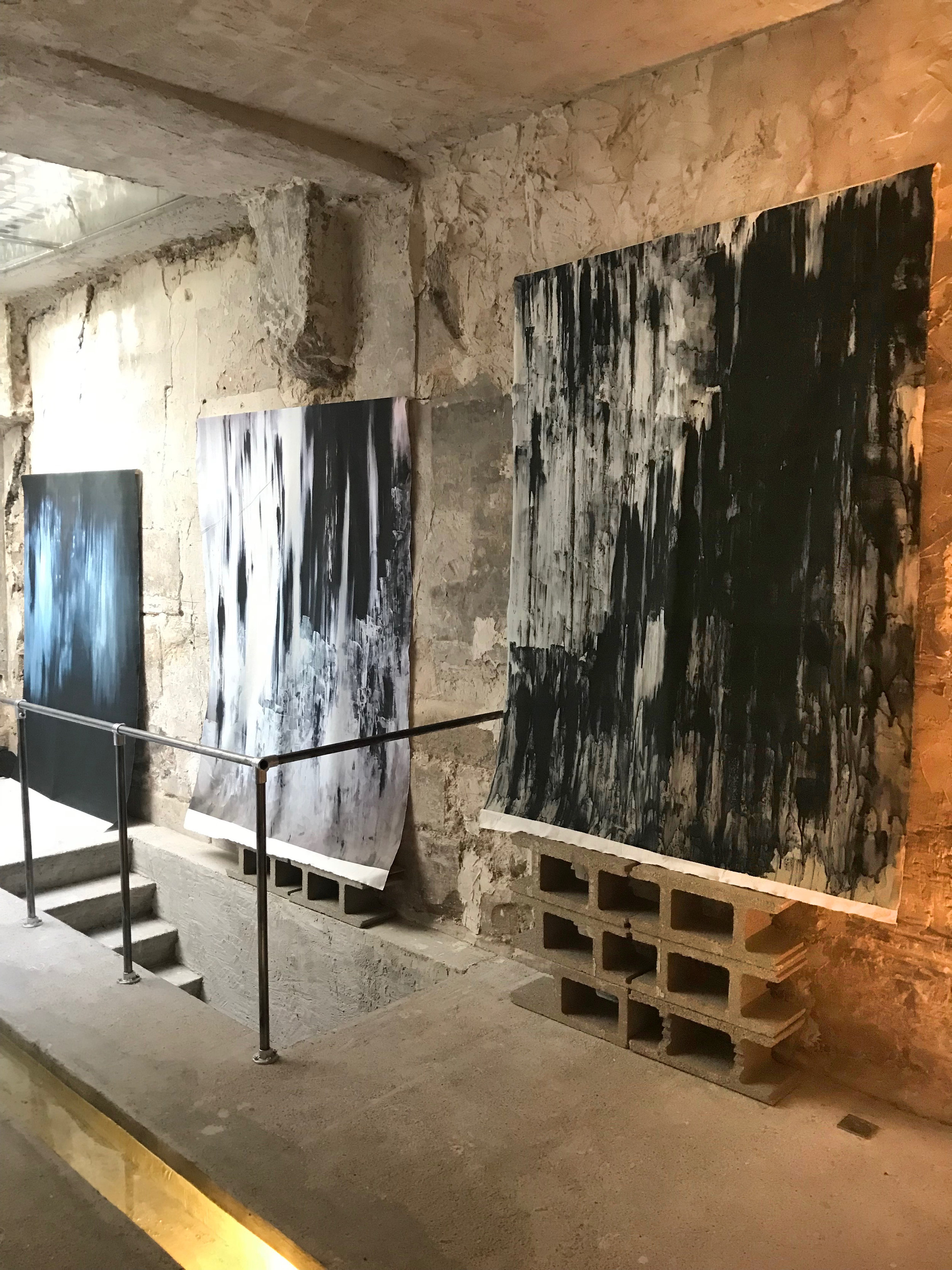  Paintings digitally printed on fabric  150 cm x 200 cm (each)  LUCID INTERVAL / 94 Rue Quincampoix, Paris, France 