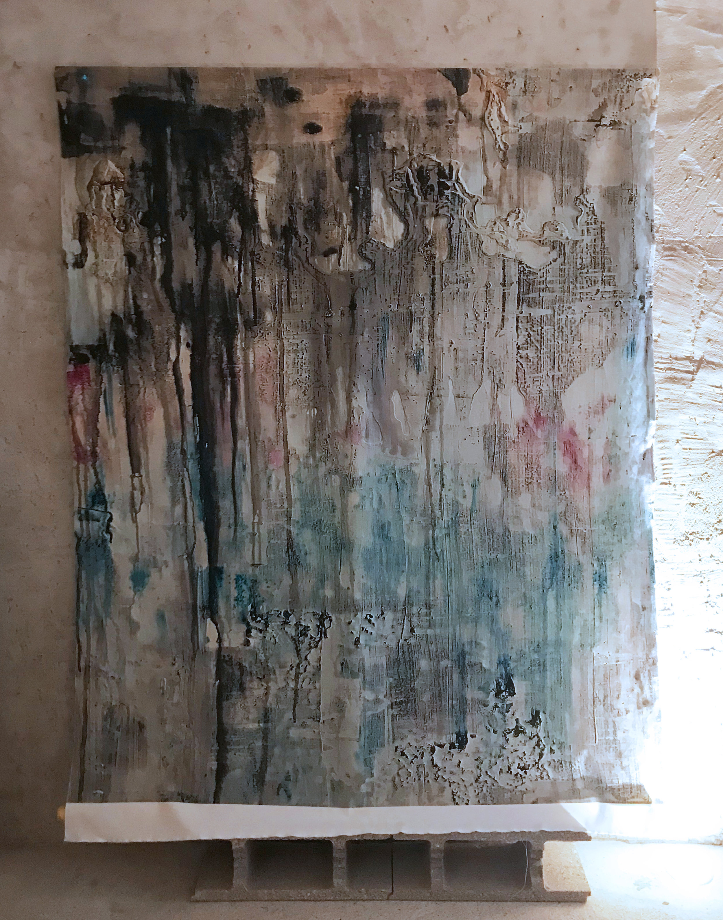  Painting digitally printed on fabric  150 cm x 200 cm  LUCID INTERVAL / 94 Rue Quincampoix, Paris, France 