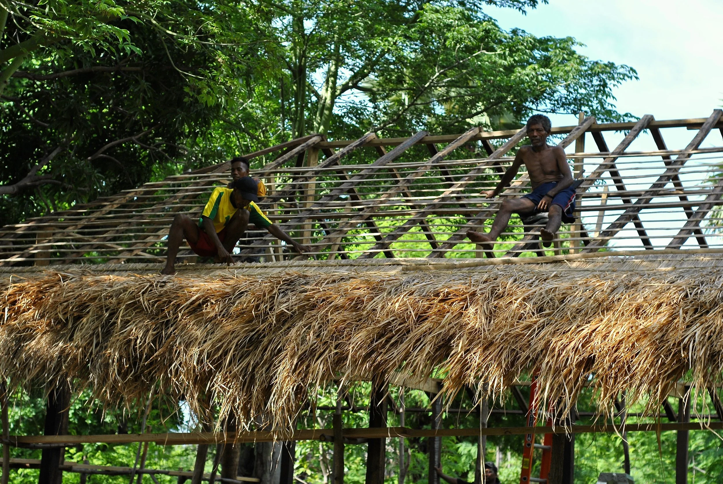 A new building being constructed.