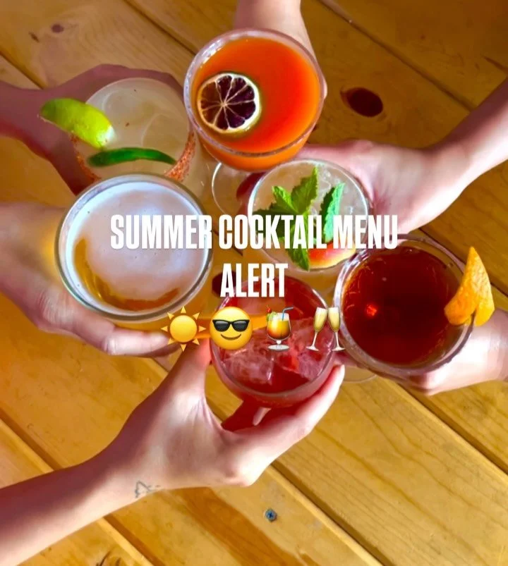 ☀️SUMMER COCKTAIL MENU ALERT☀️

We got hot new drinks for you to enjoy for the rest of the season🔥

Enjoy something strong yet smooth like our Heavy Hitter with Rye Whiskey, Amaro, and Sweet Vermouth🥃

Or maybe something light and refreshing like t
