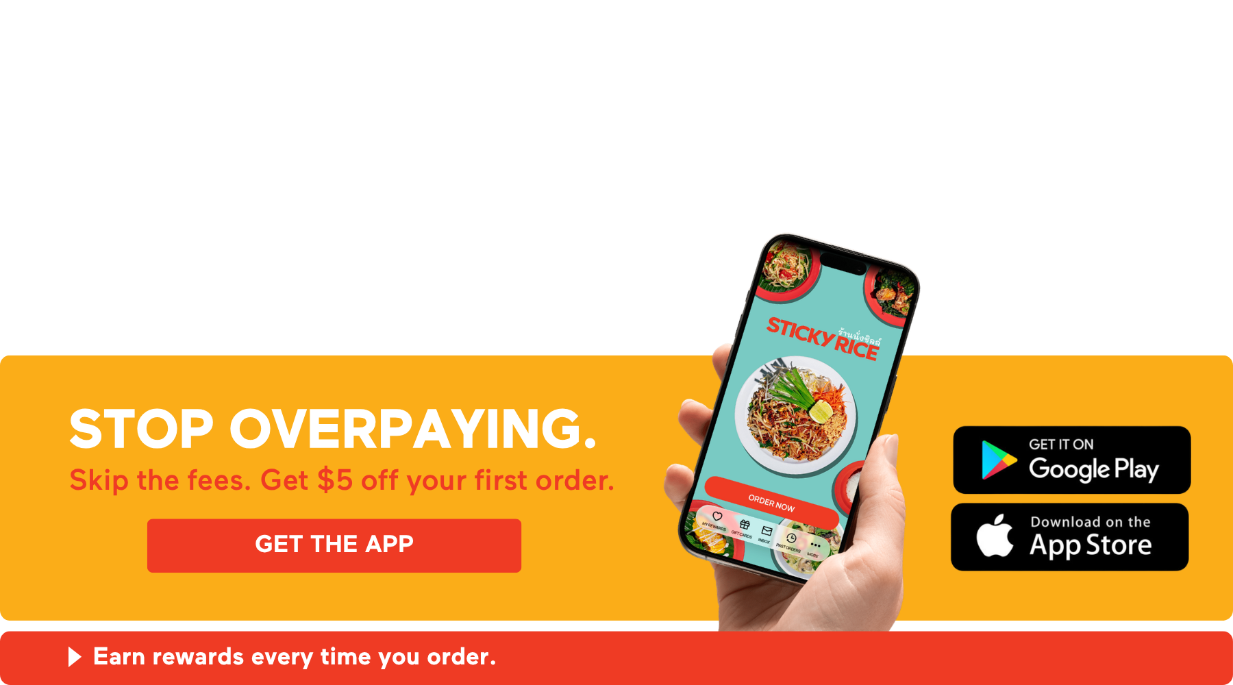 a hand holding an iPhone displaying the Sticky App.