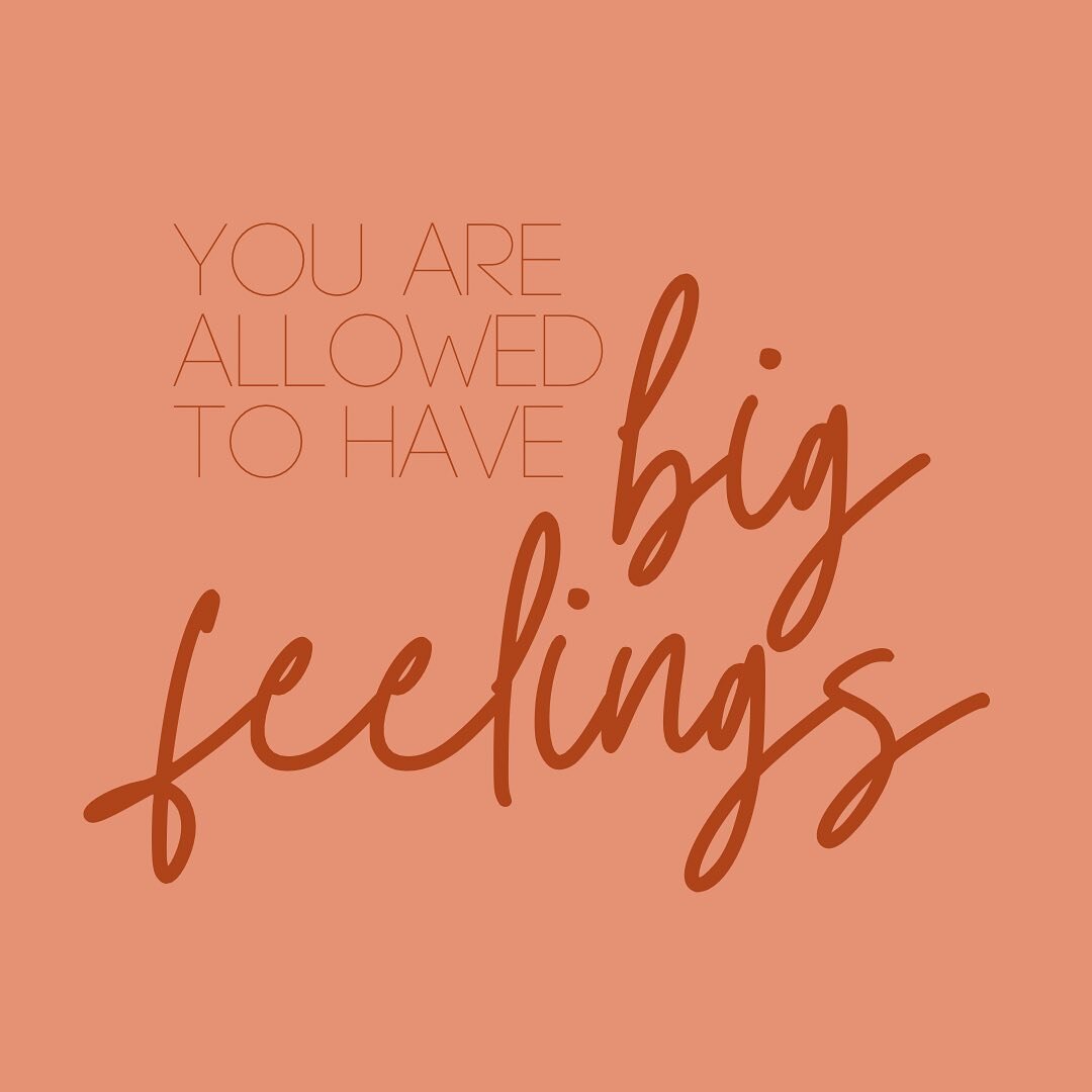 🚨SPOILER ALERT🚨 it is okay to have big feelings... in fact, the word feelings is TELLING US to do exactly that... feel our emotions.

There are also HUGE benefits to processing your emotions in a healthy way. It can:

✨Improve Confidence
✨Reduce St