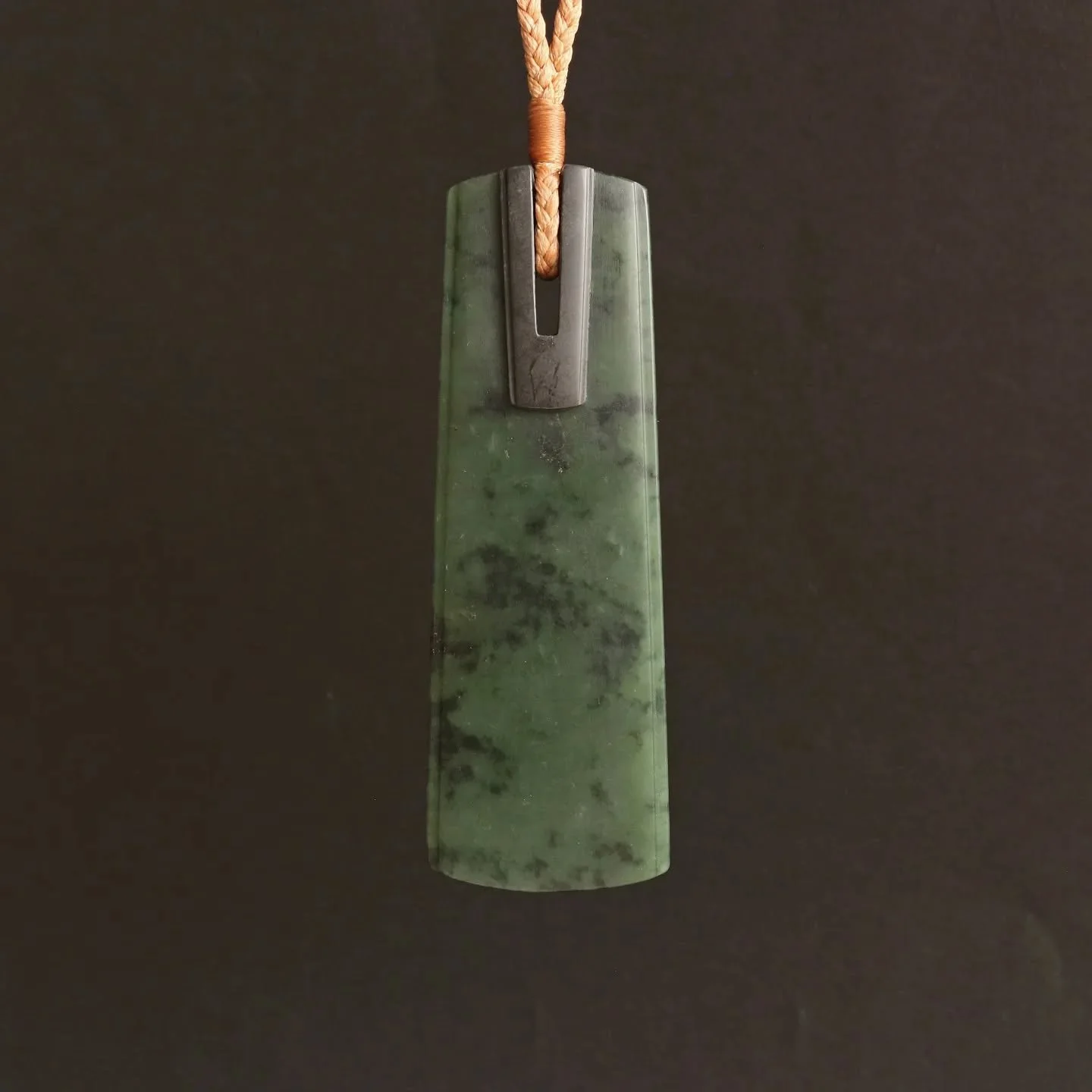 I'm not sure I'll ever get sick of making toki, they are a perfect subject matter for line work. This piece is made from pounamu from South Westland with a rebated inset made from a variety of pakohe called marutea. I have just put 9 new pieces onlin