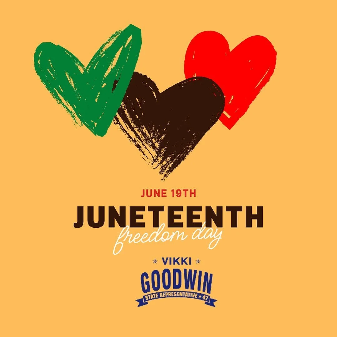 On Juneteenth, we remember June 19, 1865, when the end of slavery was announced in Galveston, Texas. It's a day to celebrate freedom and reflect on our history. As Opal Lee, said, "None of us are free until we're all free." Let's honor our 