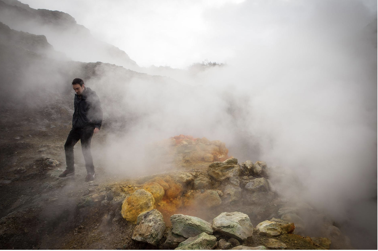 Also known as the Phlegrean Fields, Italy's Campi Flegrei is a complex volcanic site composed of a network of craters and hydrothermal features. PHOTOGRAPH BY CHRISTIAN JUNGEBLODT/LAIF/REDUX