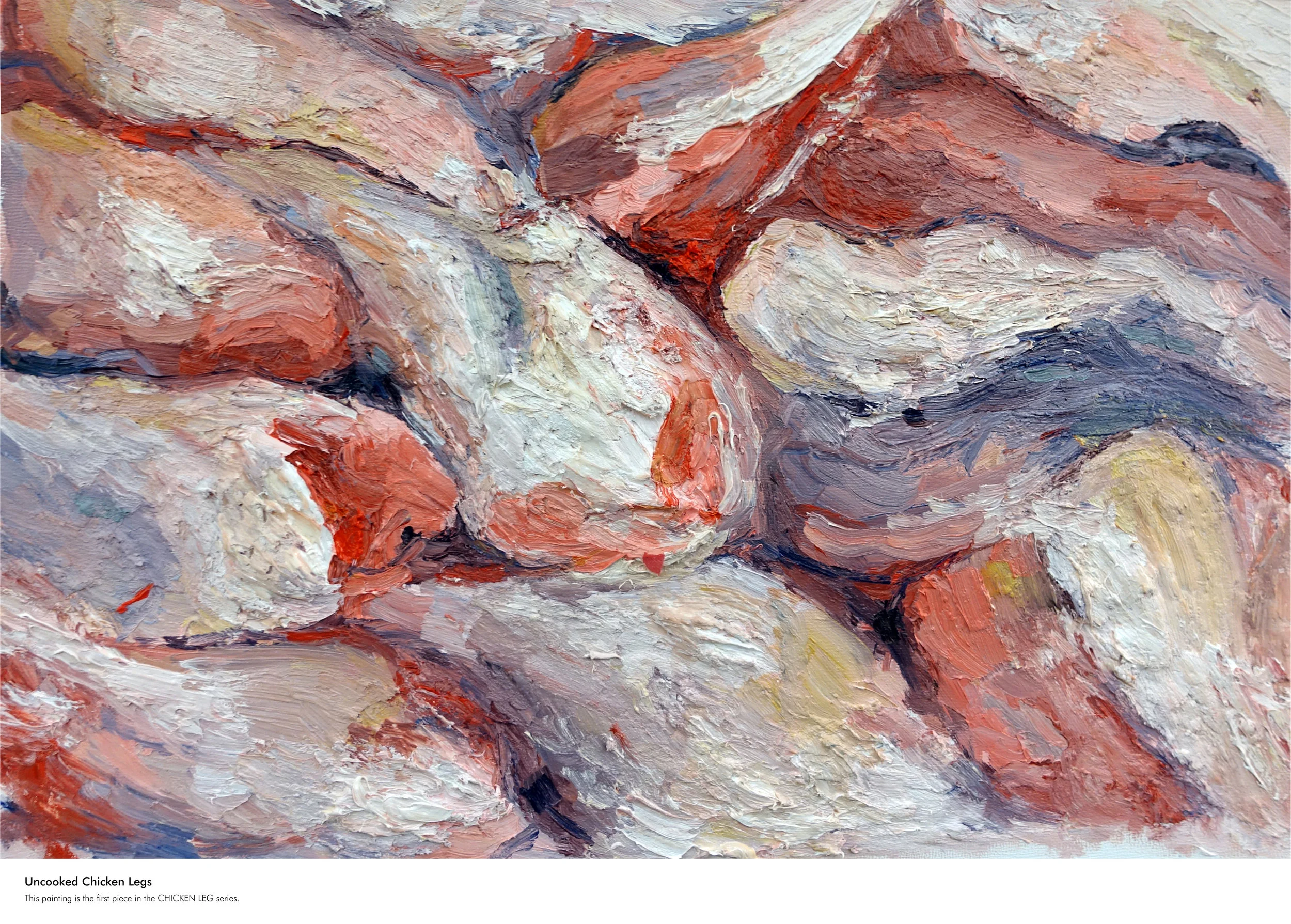 Uncooked Chicken Legs ( CHICKEN LEGS series oil painting )
