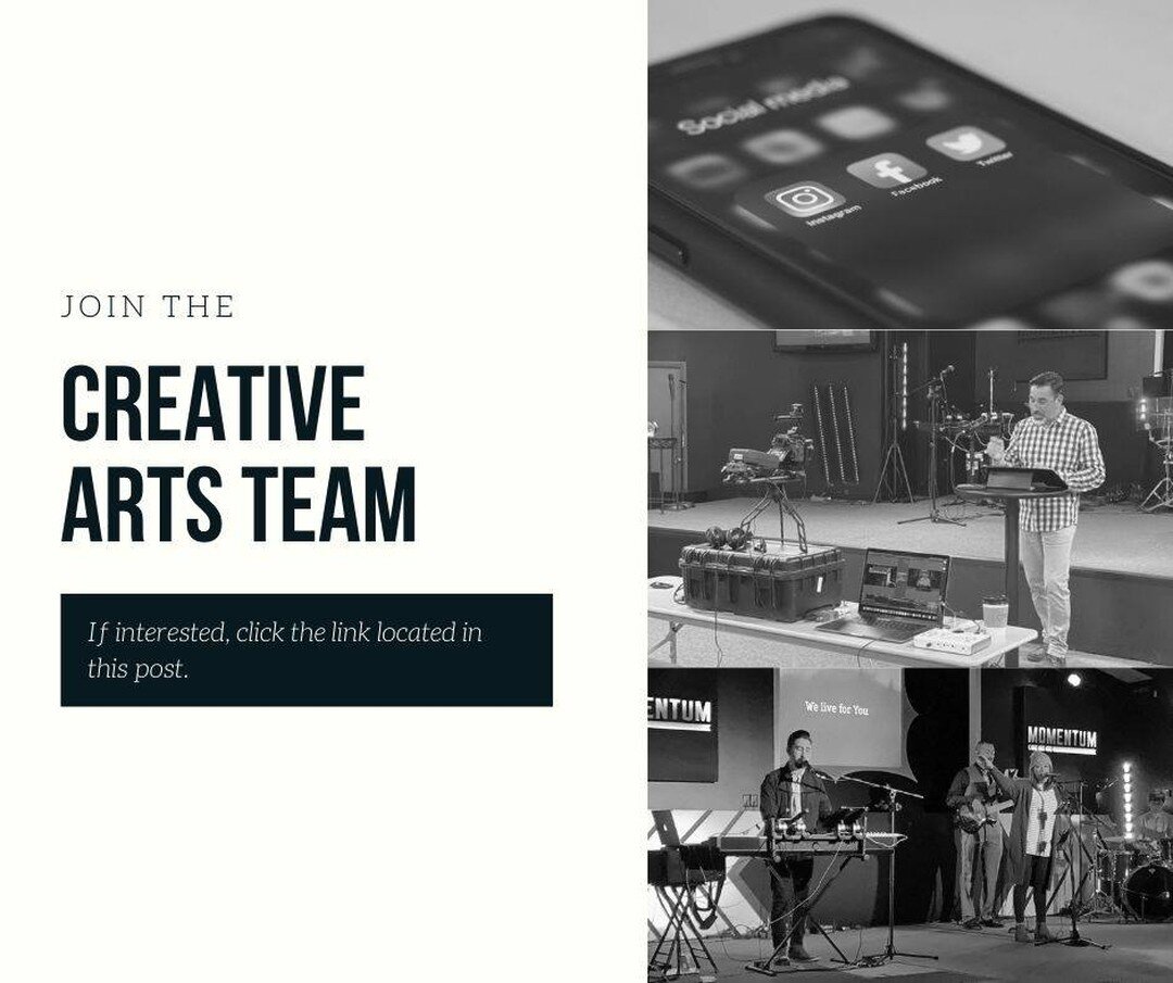 Have experience or interest in music, production, graphic/web design, or social media? 
Our Trinity Creative Arts Team is looking for some help in these areas. 

Interested? Click on this link https://www.trinityalc.com/creative