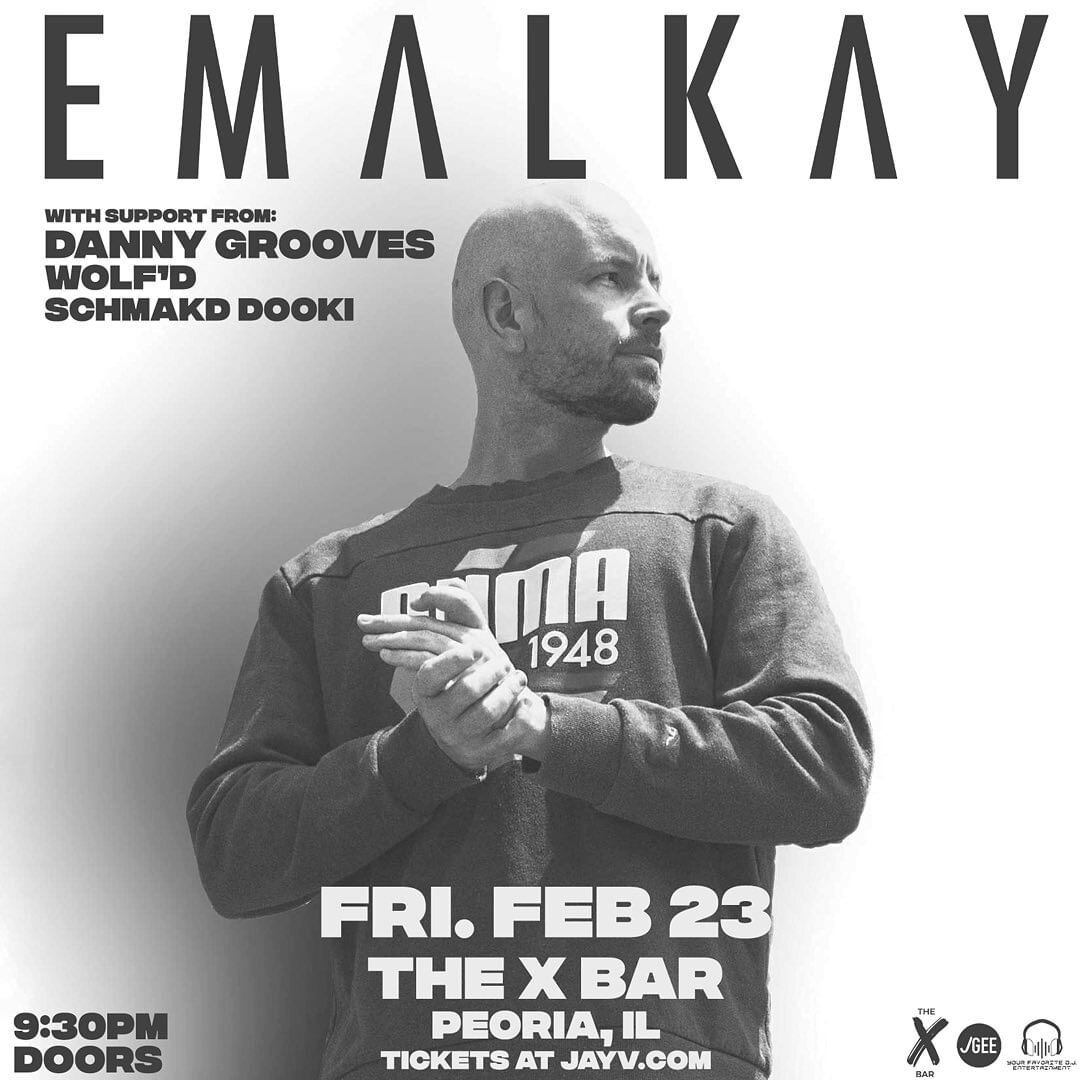 Excited to announce support for @emalkayofficial at @thexbarpeoria next month 🔥
Big thank you to @yourfavorited.j.ent for having me on.  Gonna brush off some dirty drums for this one 🤘