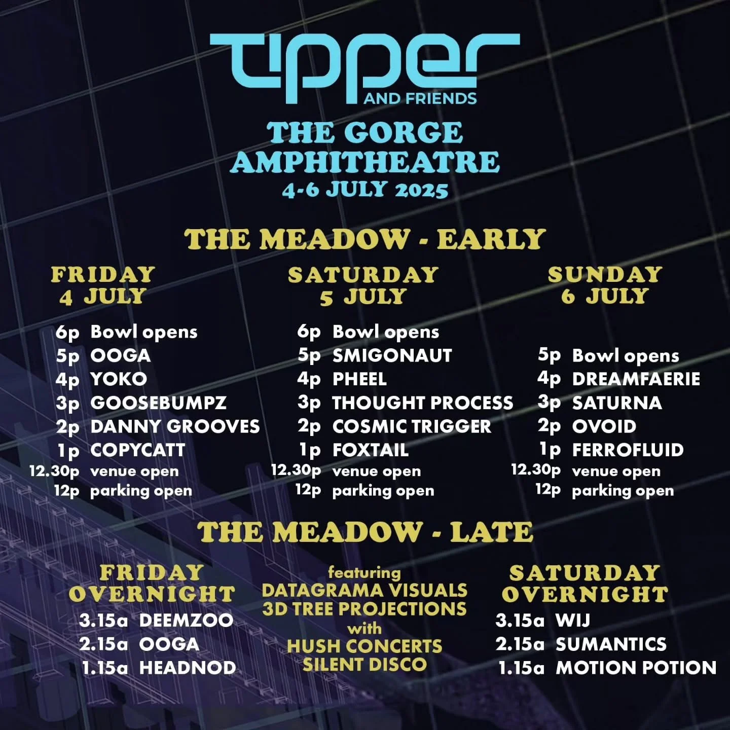 It is upon us- i'm still calling some audibles from the set time change but it's gonna be a throwdown.  I can't wait to hang with yall 💜 
preparty @dabstract event tomorrow night in Spokane w/ my boi @pheel518 on the voids if you happen to be in tow