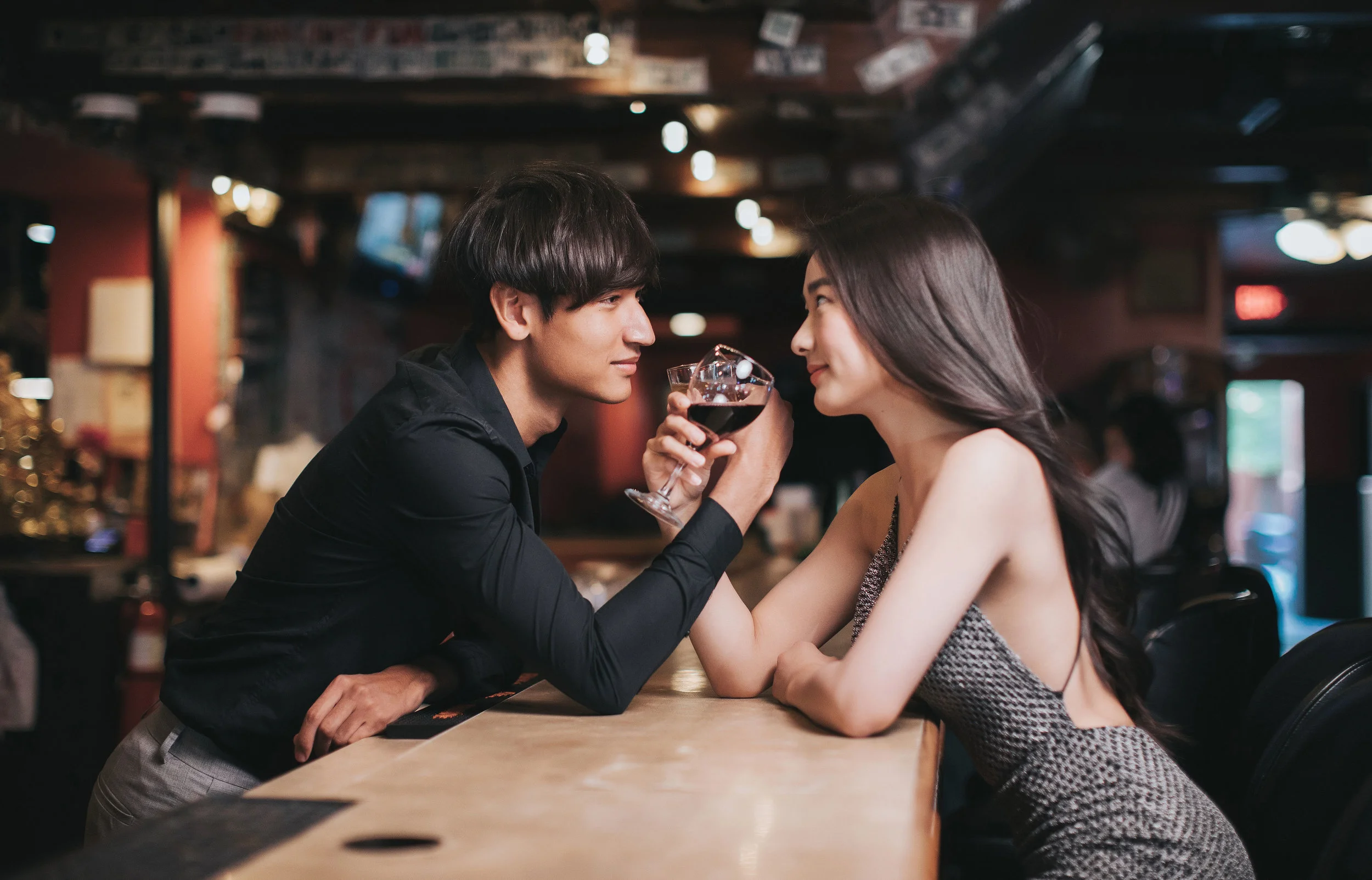 Checkers Bar with Tao and Jiyoo