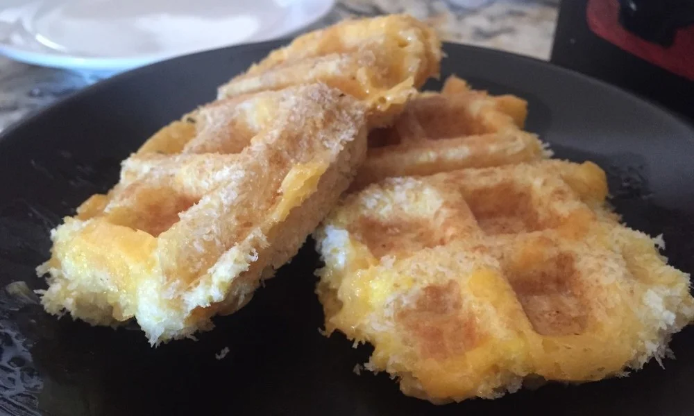 Waffle Iron Fried Cheese Love
