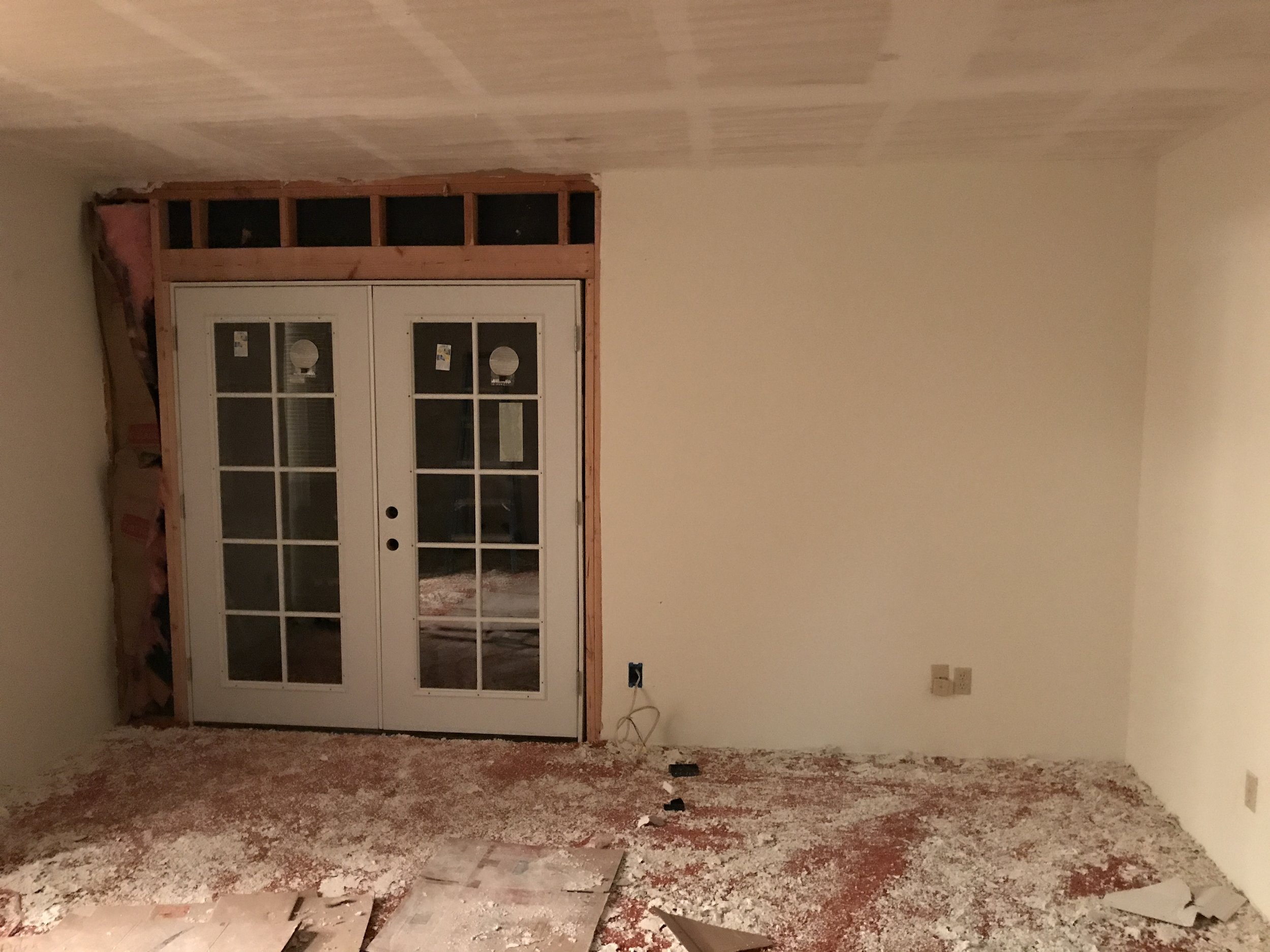 Adding French Doors to the Master Bedroom