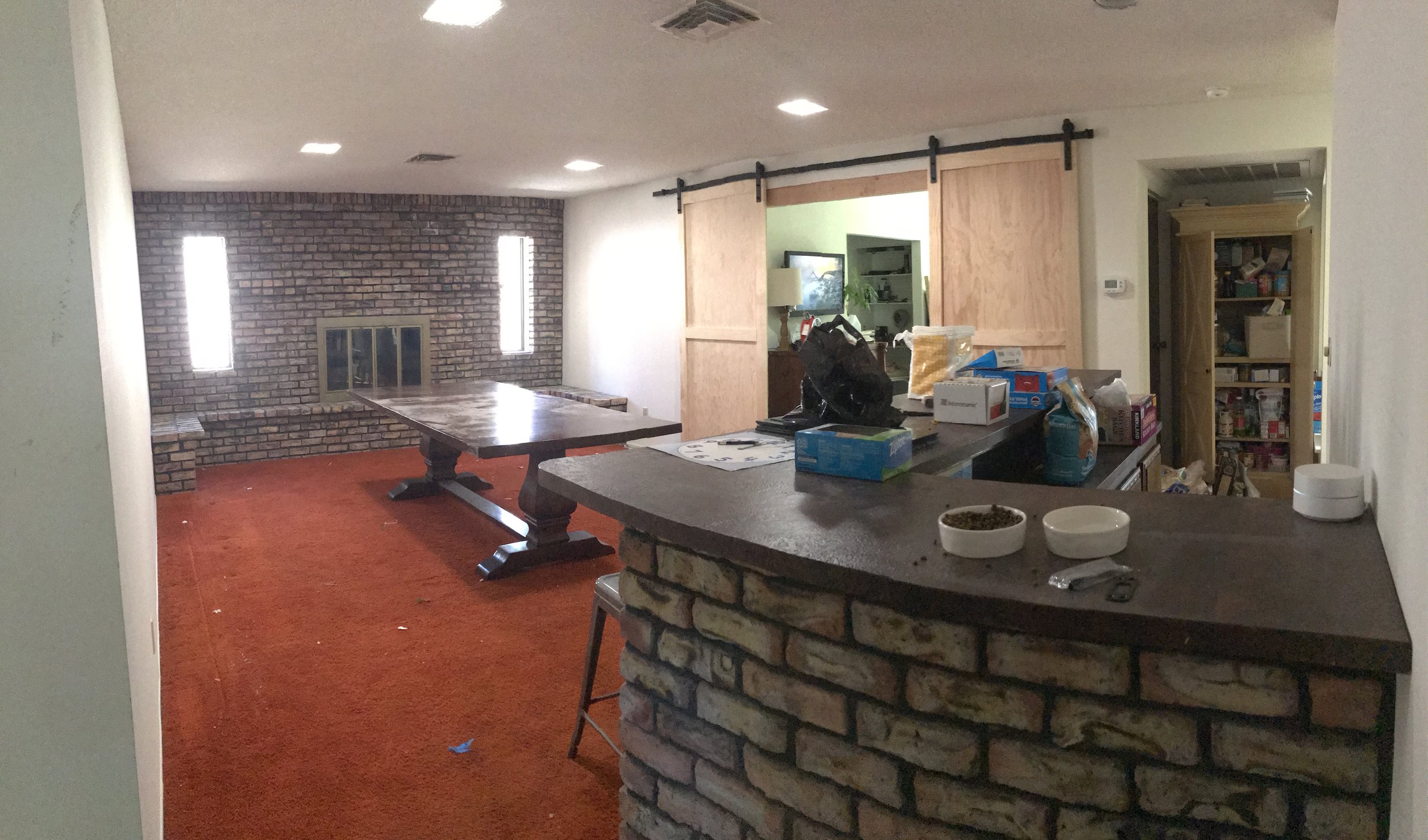 Living Room During Renovation