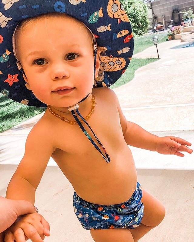 Oh hey there you handsome boy! 😍 I just can&rsquo;t get enough of this big guy and his love for the water! Plus, how dang cute is he in his tiny speedo?! 😭😭😭 BRB... I need to go climb into his crib with him!