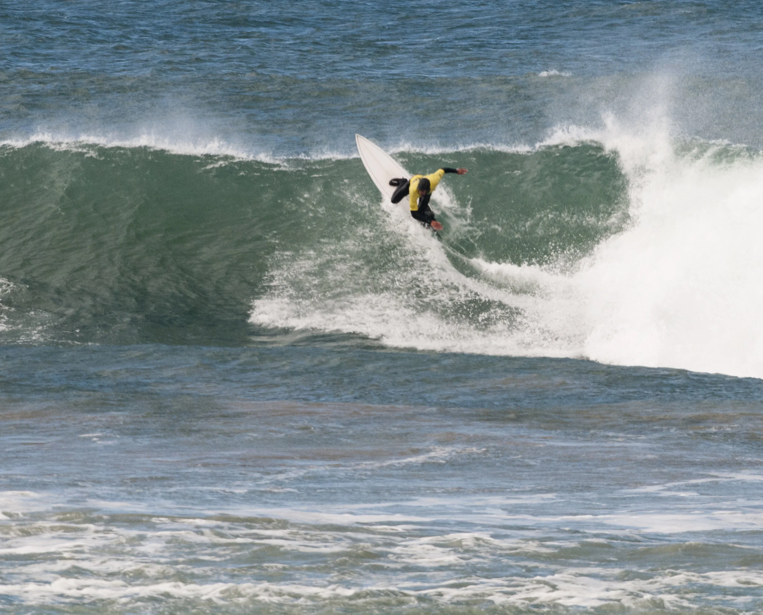 Justin Lowe loving the cold water and early starts.
