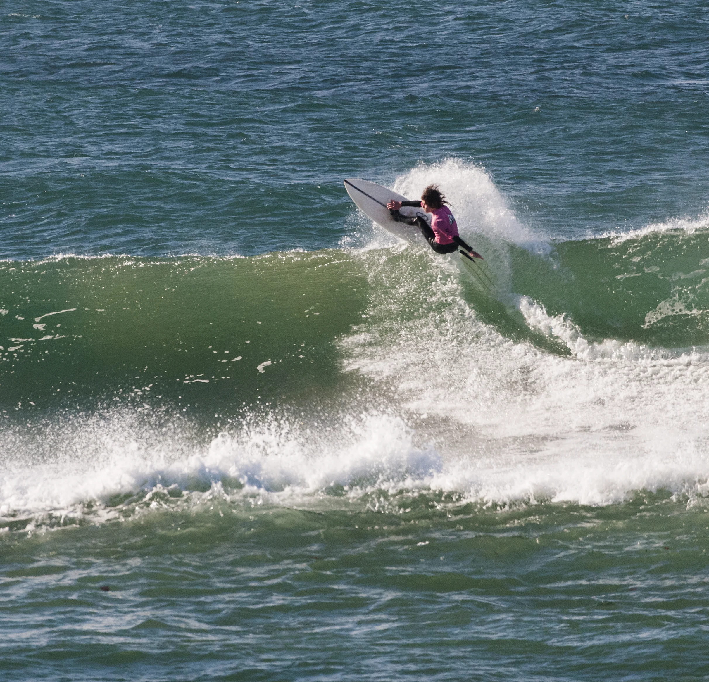 Jett Storey on a great one that ran all the way to the beach.