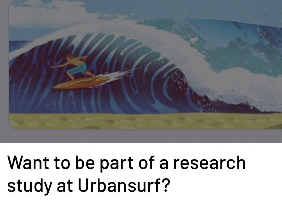 Want 5 free surfs at Urbansurf and be part of a study?? 

Our club member, Lauren, is looking for eligible club members aged 15-45 to take part in a study where you&rsquo;re the only ones in the session! 
Head to Team App &ldquo;news section&rdquo; f
