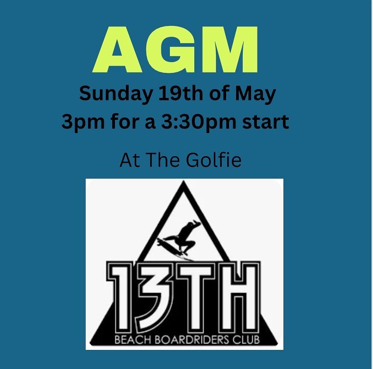 Our Annual General Meeting will be held on Sunday 19th of May at 3pm
The Golfie - 9 Guthridge St, Ocean Grove
Nibbles will be provided and everyone attending gets a drink on arrival. 
All positions are open and a new committee will be voted in. Pleas