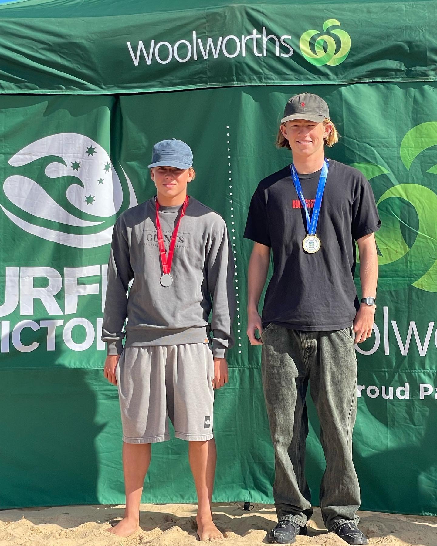 Congratulations to @maxybro04 (2nd place) and @jerrykelly__ (3rd place) at the third and final Junior State Titles held at Phillip Island on the weekend. There was a great show of 13th Beach Boardriders talent over the weekend. Well done to all who c