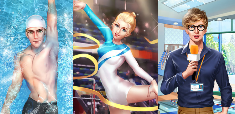 Sports Star Love Story in Rio The BIG games are approaching! As a talented gymnast, you are working very hard to climb to the top step of the podium, but there's still room in your athlete life for that one true love. Besides, for many guys, nothing's cuter than a sporty chic! Will it finally be the year you meet the guy of your dreams?