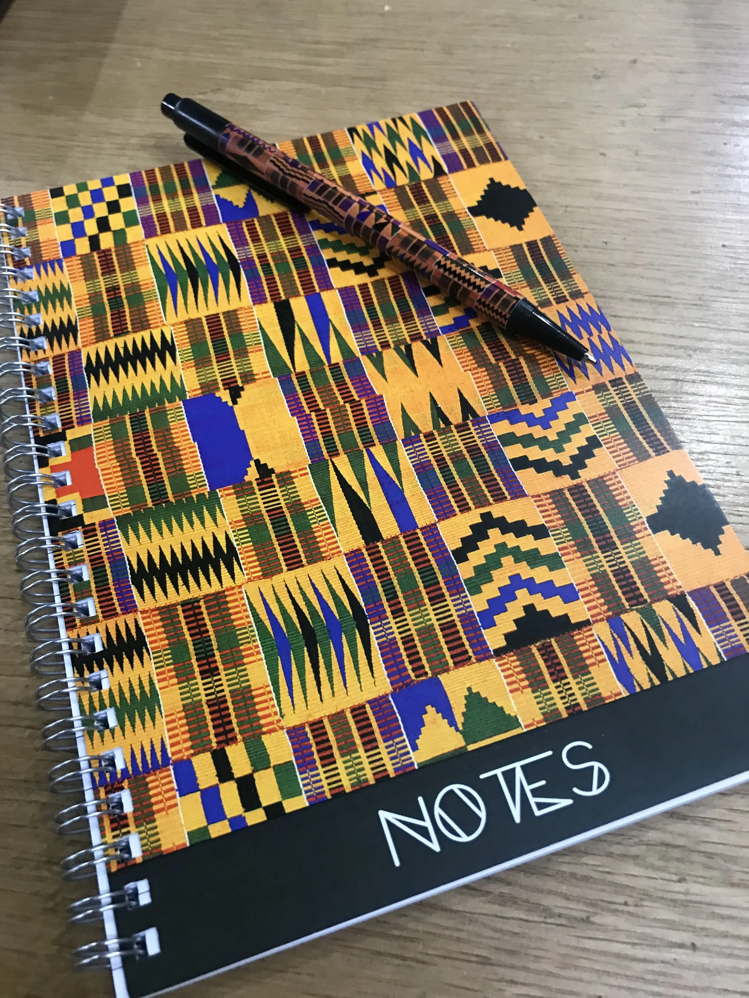 Kente Design Notebook &amp; Pen Set 
