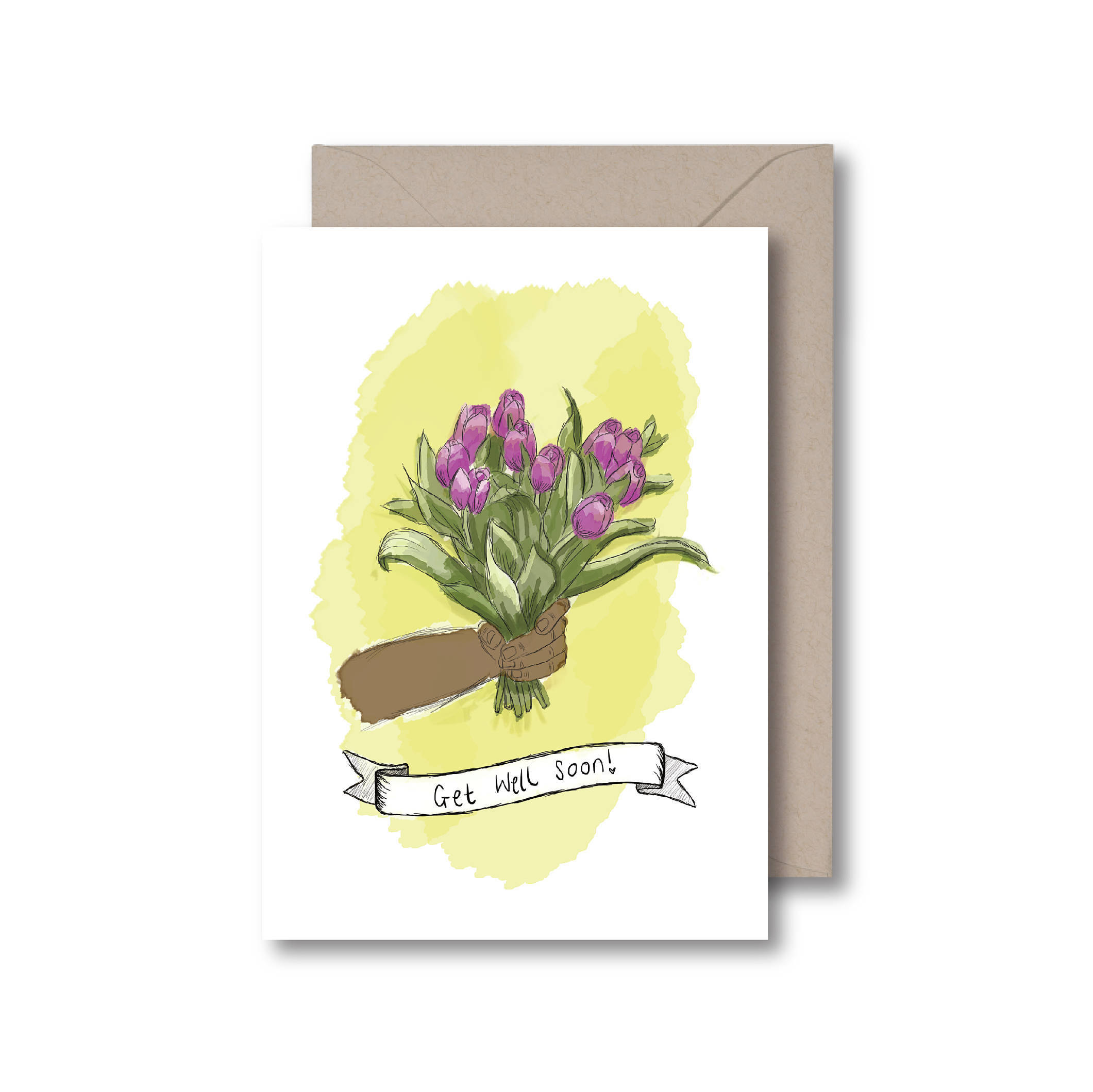 KN: Get Well Soon Blank Card