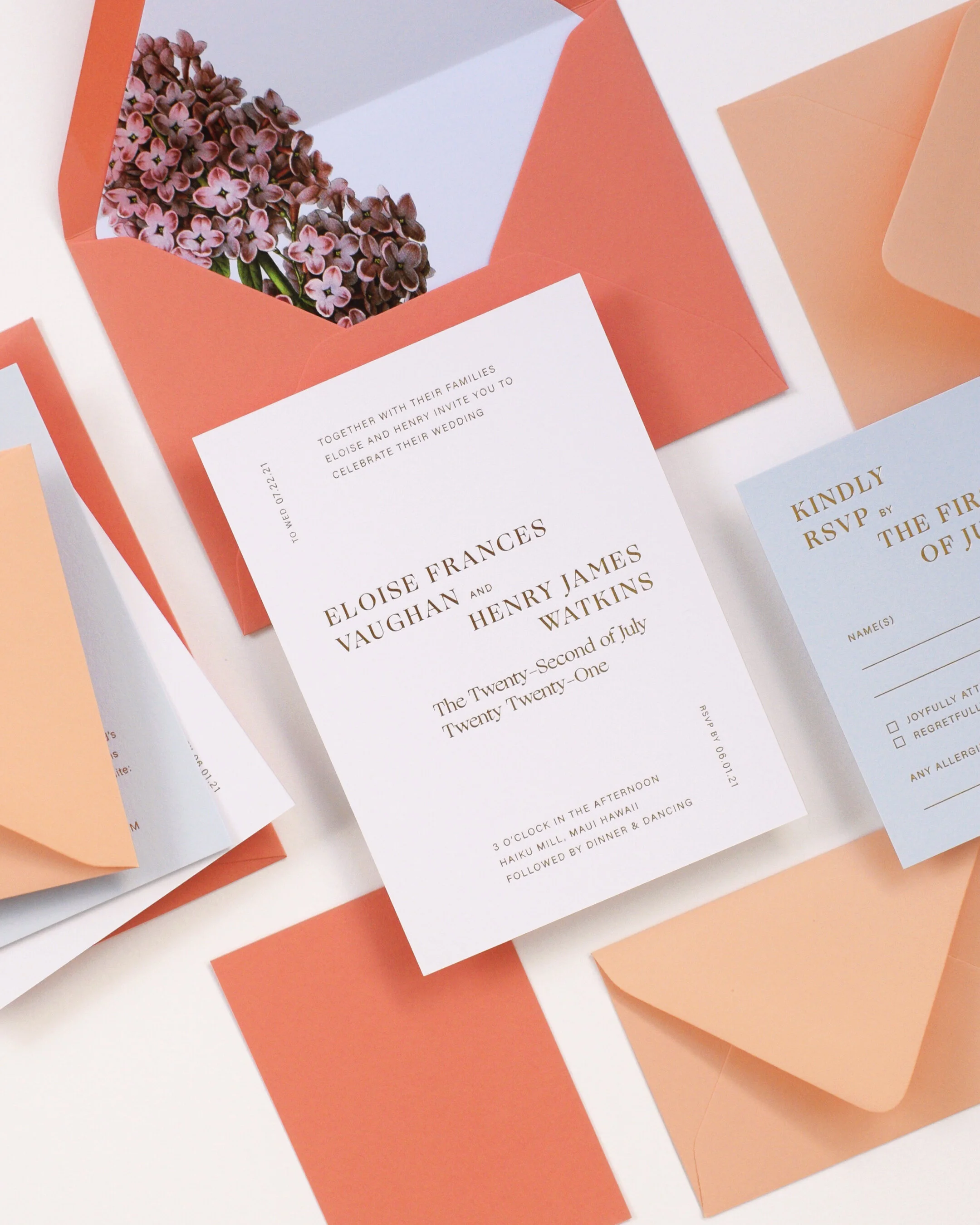 custom letterpress invitations