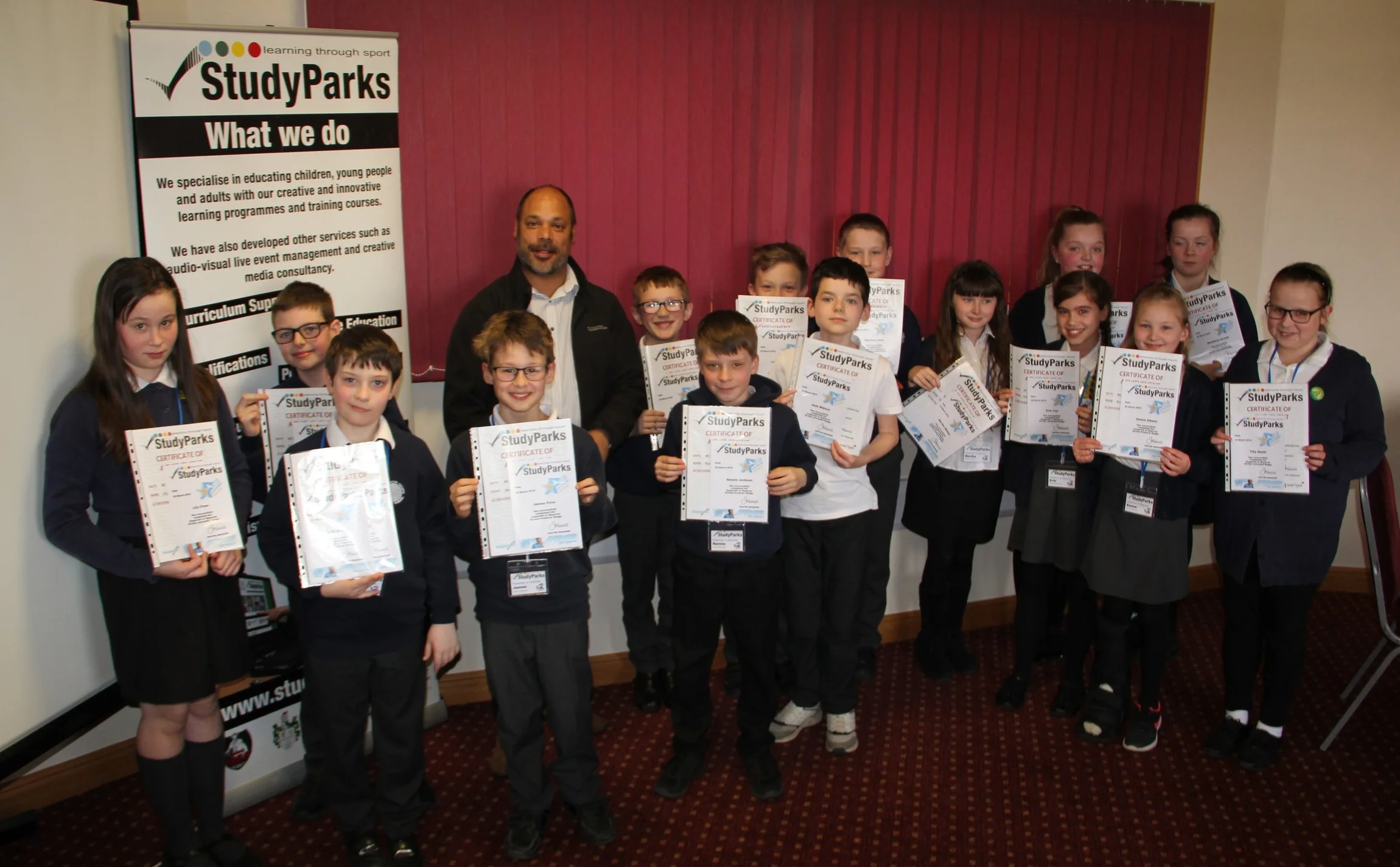 Alkborough Primary with SUFC Operations Manager Pete Wallace