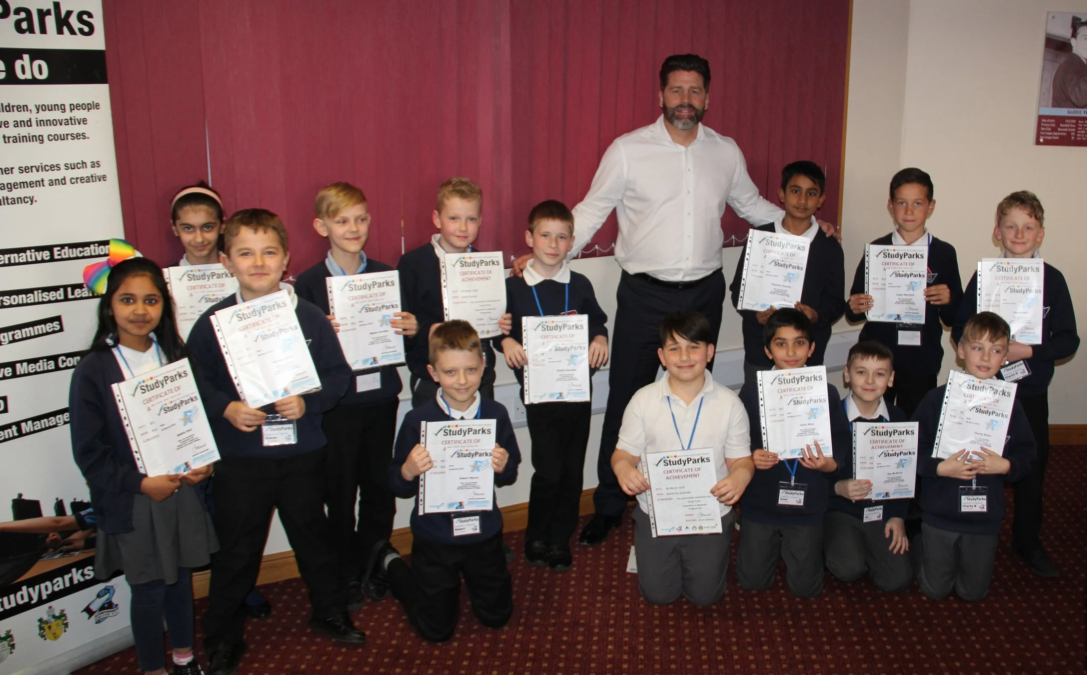 Oasis Academy Henderson Avenue with SUFC CEO Jim Rodwell