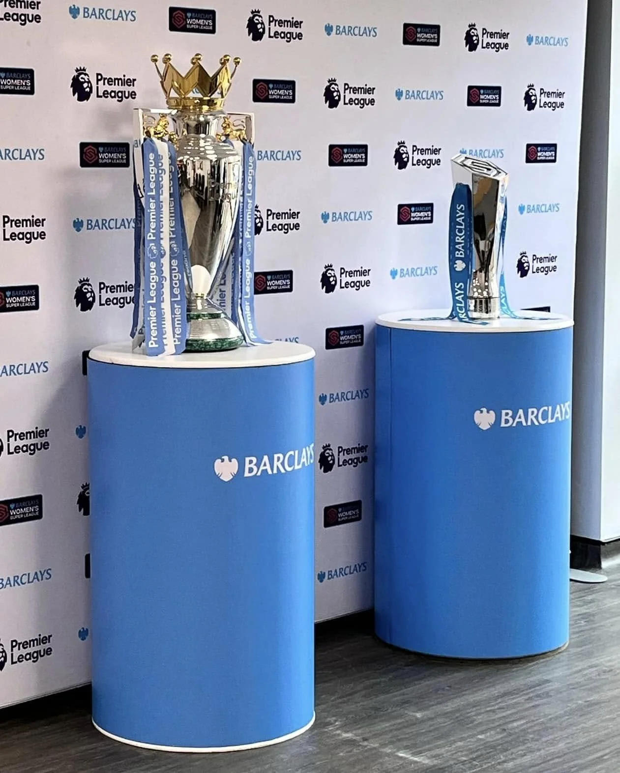 Premier League Trophies at Scunthorpe Central