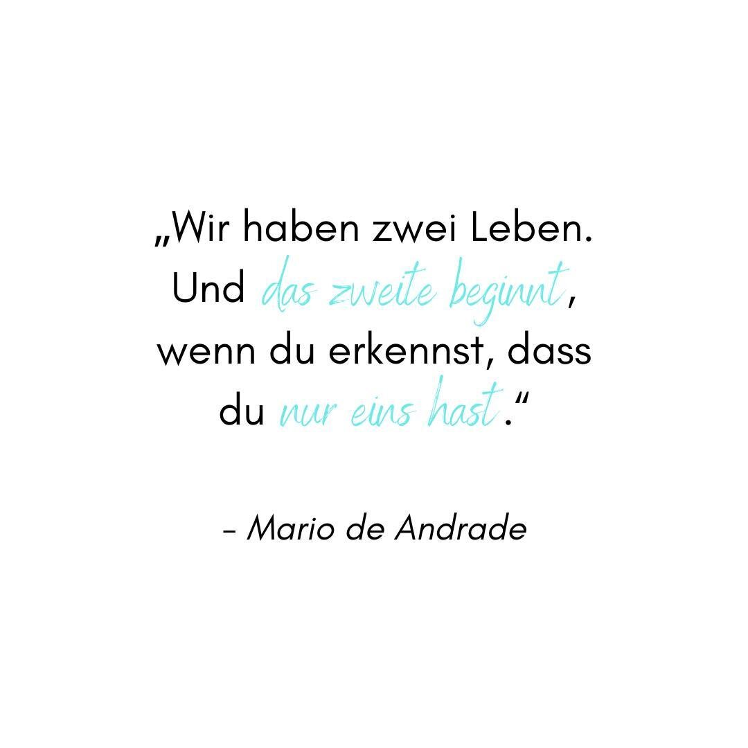 Diesen Spruch finde ich sehr wichtig und spannend, denn manchmal sch&auml;tzen wir unser Leben zu wenig. 🙏🏼⁠
⁠
Oft haben wir das Gef&uuml;hl als w&uuml;rden wir ewig leben oder als h&auml;tten wir noch mehrere Leben vor uns. Wir verschieben durch d