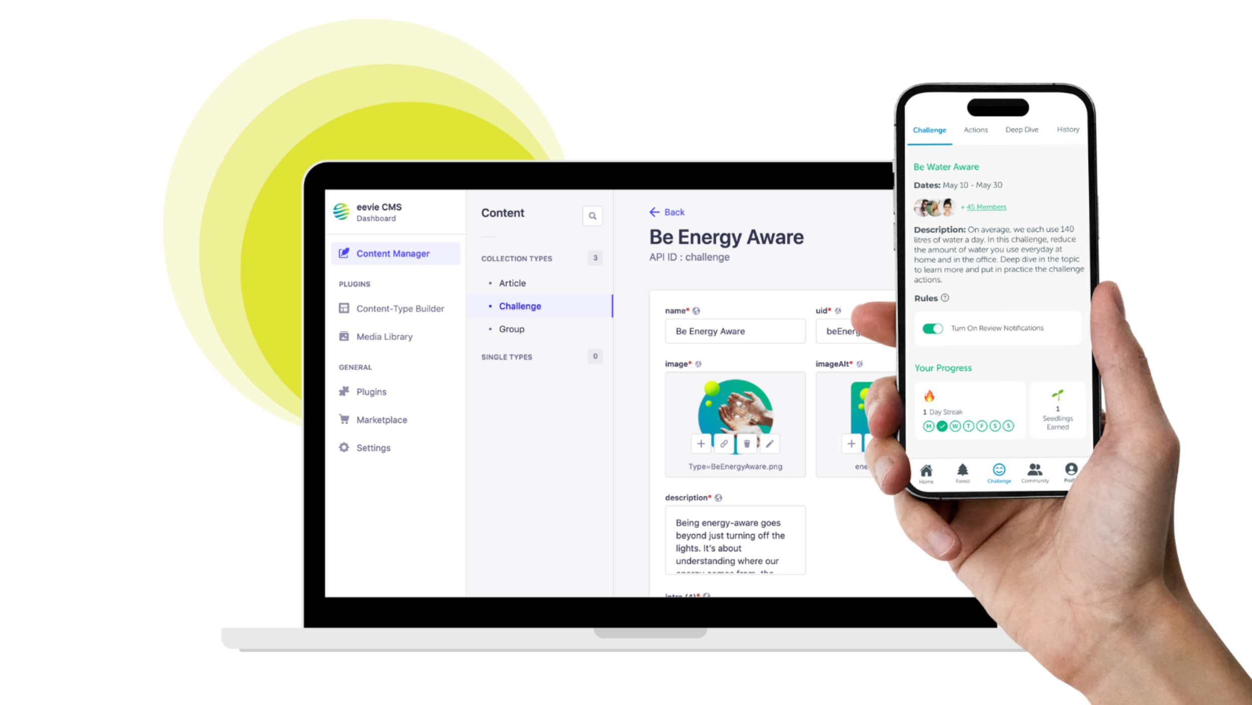 eevie climate campaign builder and employee engagement app