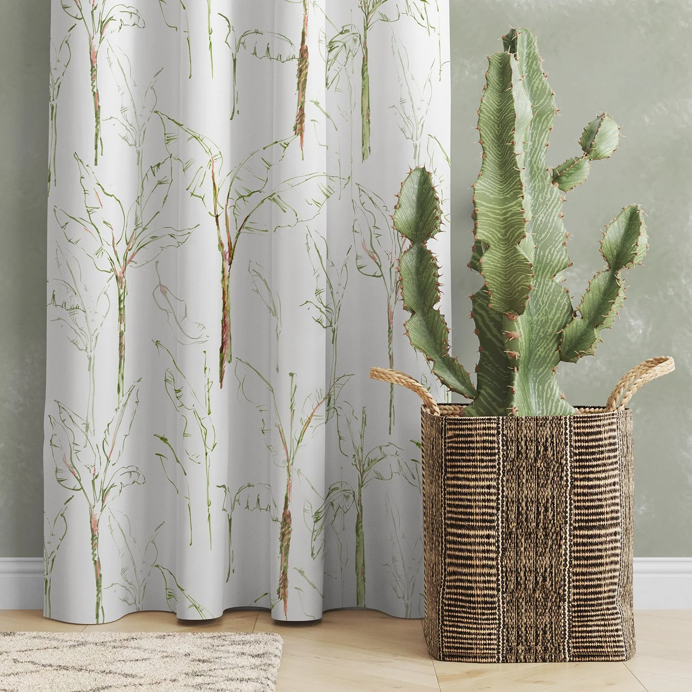 Tropical Paradise Curtains-Seed Home Designs