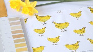 Spoonflower Fabric - Mod, Rainbow, Bird, Nursery, Scandinavian, Gender  Neutral, Yellow, Printed on Petal Signature Cotton Fabric by The Yard -  Sewing