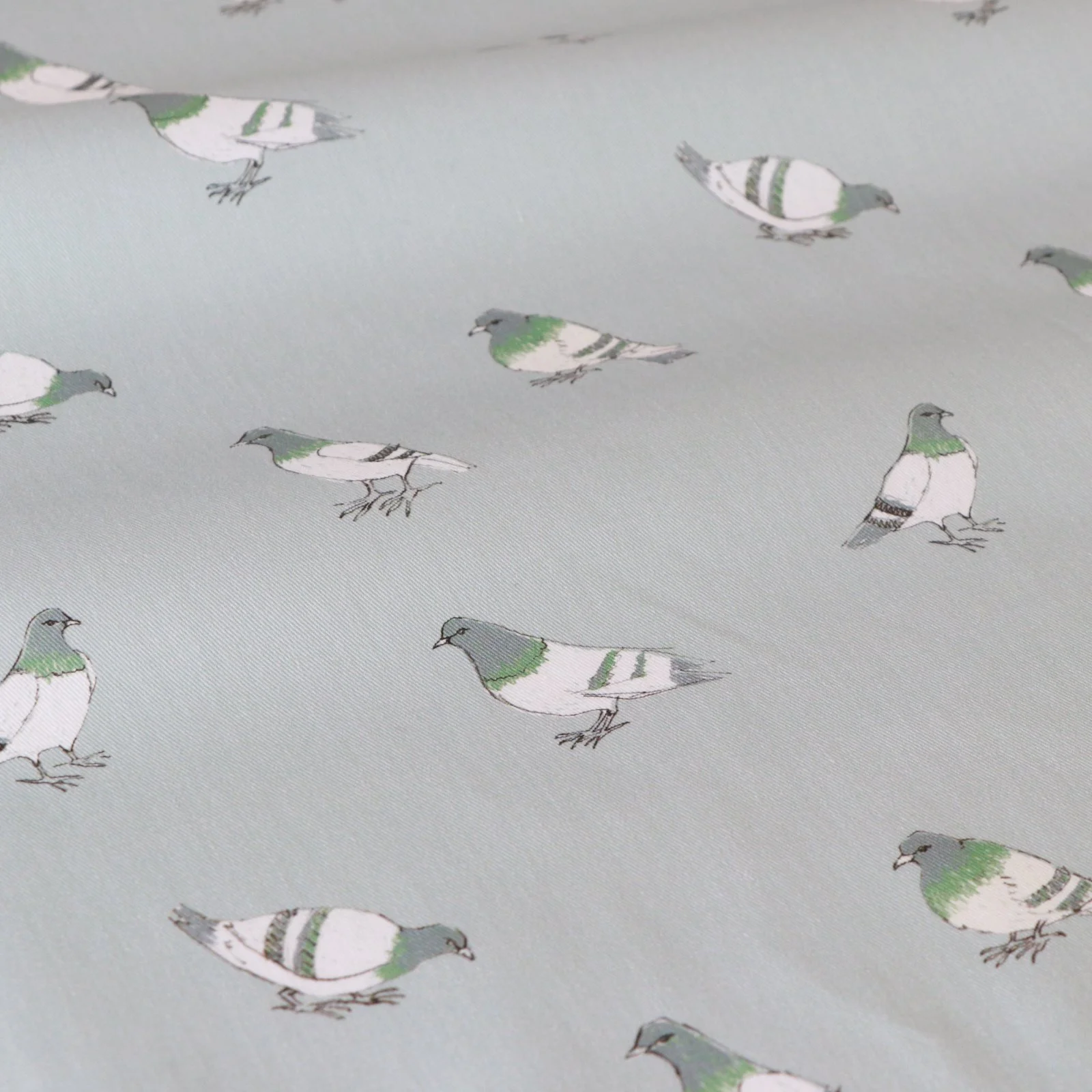 Grey Cotton Pigeon UK Fabric