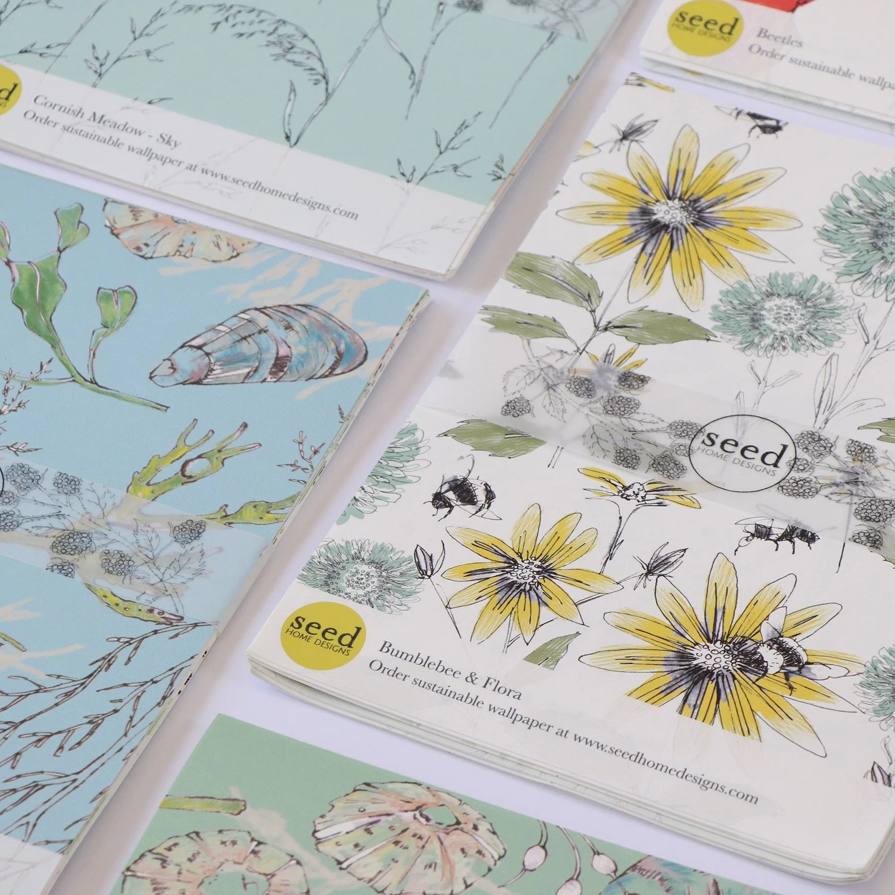 Sustainable wallpaper sample pack