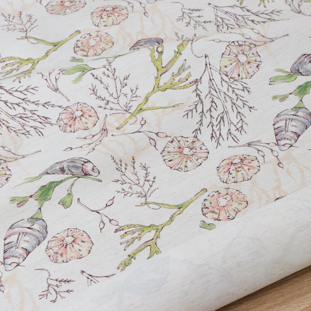 Coastal Cove Eco Linen Look Fabric