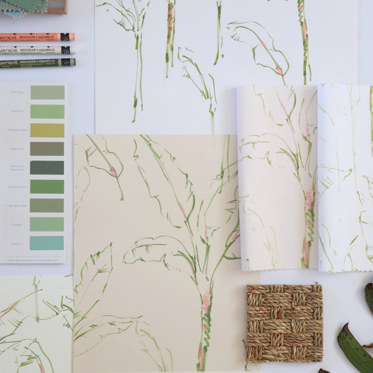 Pink Tropical Paradise Eco Wallpaper | Seed Home Designs