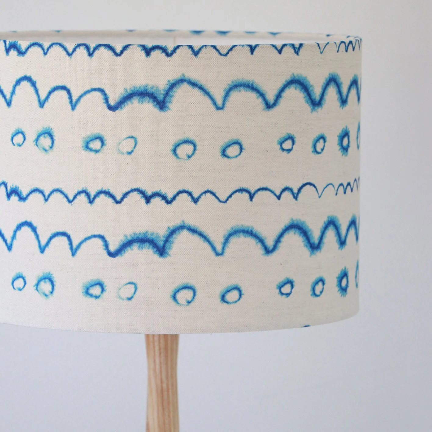 Coastal Tie-Dye Effect Coastal Lampshade