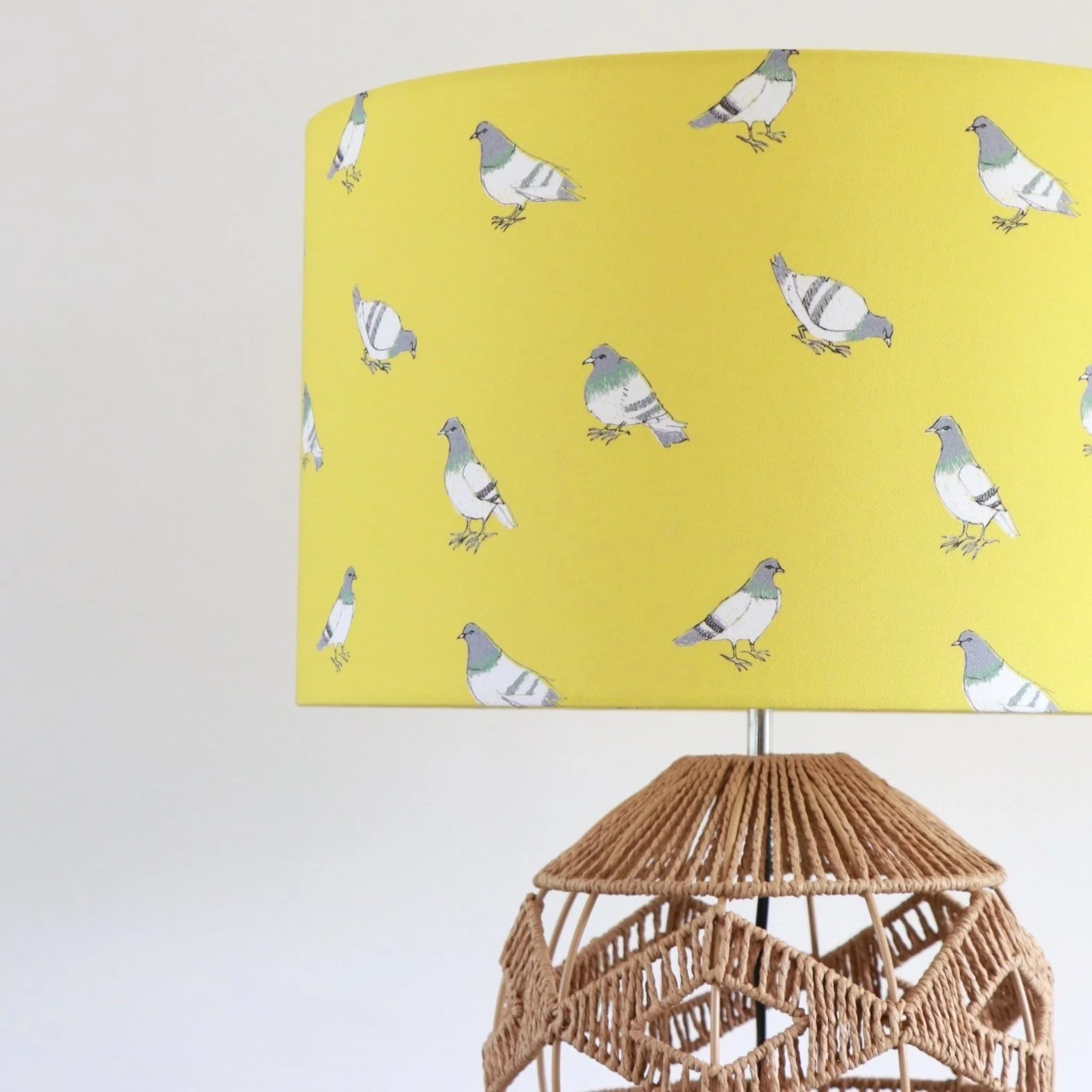 Yellow Childrens Pigeon Lampshade | Sale | Seed Home Designs
