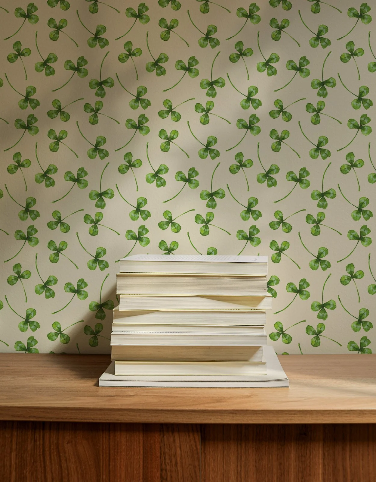Clover Wallpaper with Books.jpg