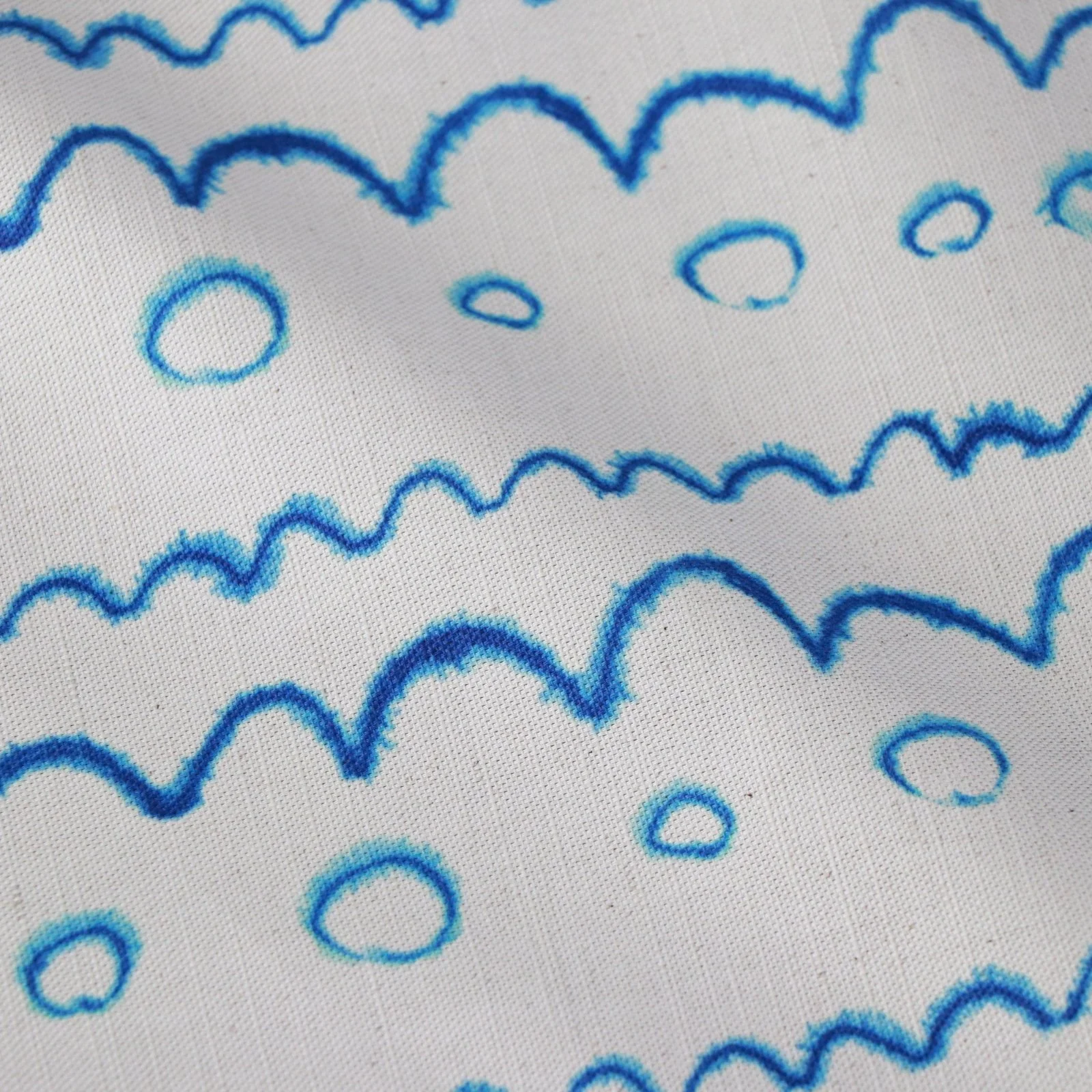 Wave Cornish Designed Fabric | Holiday Home Fabric | Seed Home Designs